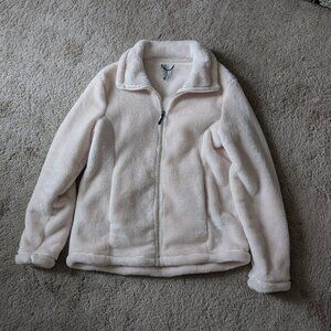 Furry Zip Front Jacket, Size L